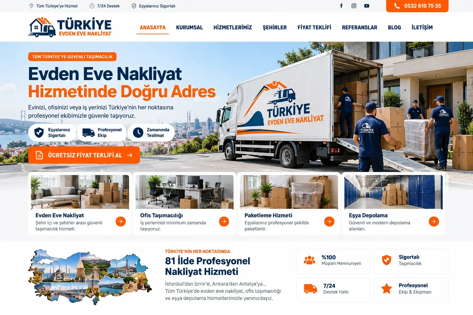 Evden Eve Nakliyat Yazılımı