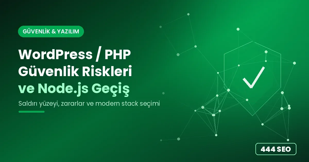 WordPress PHP Güvenlik Riskleri ve Node.js Geçiş